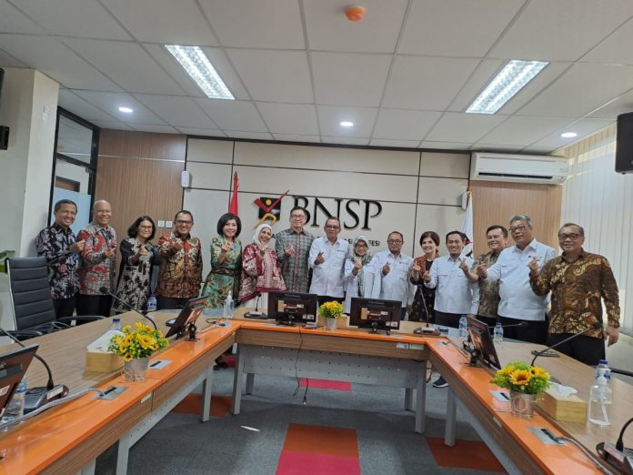 Silahturahmi LSP Perbankan, IBI, HIMBARA, Perbanas dan BARA bersama BNSP