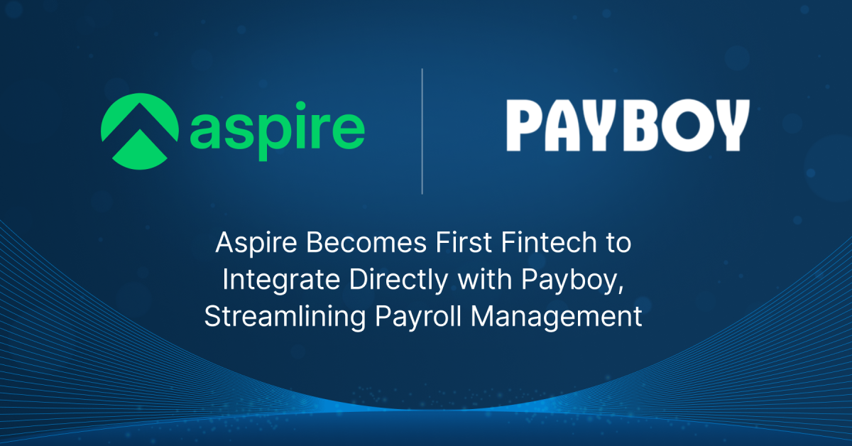 Aspire Becomes First Fintech to Integrate Directly with Payboy, Streamlining Payroll Management
