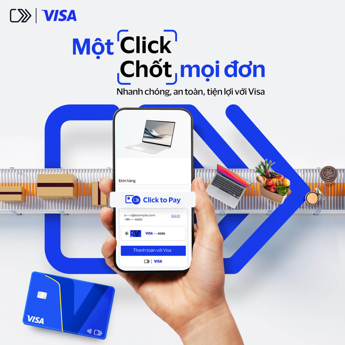 Consumers can look for the Click to Pay icon at participating online merchants both domestically and abroad to enjoy a faster, more secure, and convenient checkout experience.