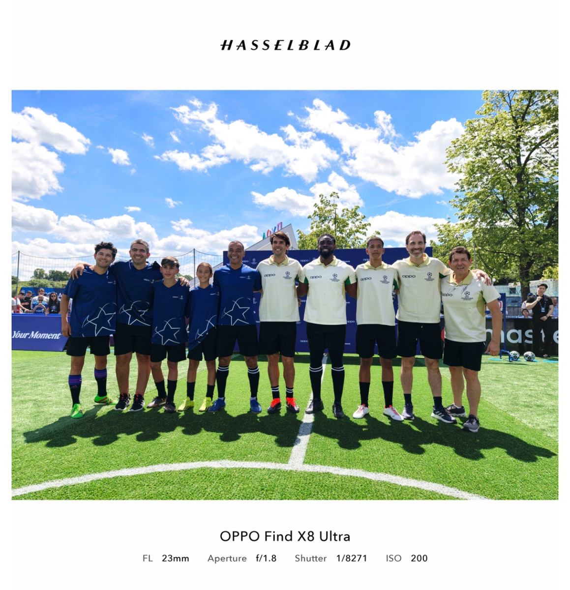 Kaká, Micah Richards and Cafu coached and played a friendly 5v5 game with young players from Brazil